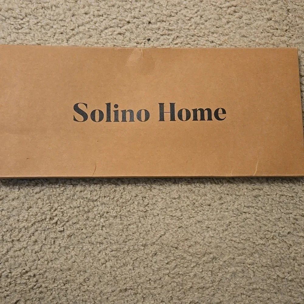 New Solino Black Plaid 100% Pure Linen 14 x 90 Table Runner